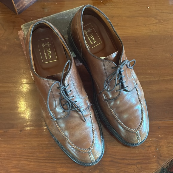 Alden Tan Leather Men\'s Oxfords main image 7